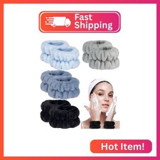 8pcs Wrist Bands for Washing Face, Absorbent Face Washing Wristbands, Microfiber