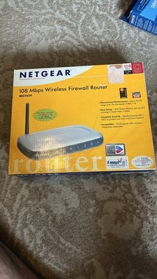 NETGEAR WGT624 108 Mbps Wireless G 4-Port Firewall Router 2.4 GHz