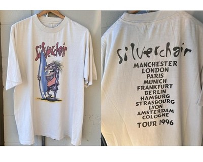 Vintage 1996 90s Euro Silver chair Surfer Tour Band Shirt Unisex S-5XL