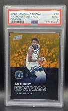 2022 Panini National Anthony Edwards Orange 016/199 Minnesota Timberwolves POP 3