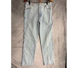 Wrangler 936GBH Cowboy Cut Slim Fit Light Wash Jeans Mens 34x32 Made in USA