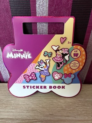  DISNEY JR. MiNNie STICKER BOOK NEU, 6 BÖGEN  TOLLE MOTIVE, GLITZER  