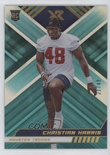 2022 Panini XR Rookies Teal 21/49 Christian Harris #183 1hr4