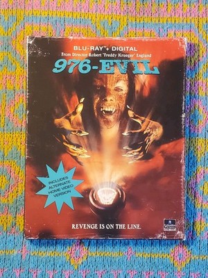 976-EVIL (Blu-Ray, 2017) w/ Rare OOP Slipcover Cult Horror Film