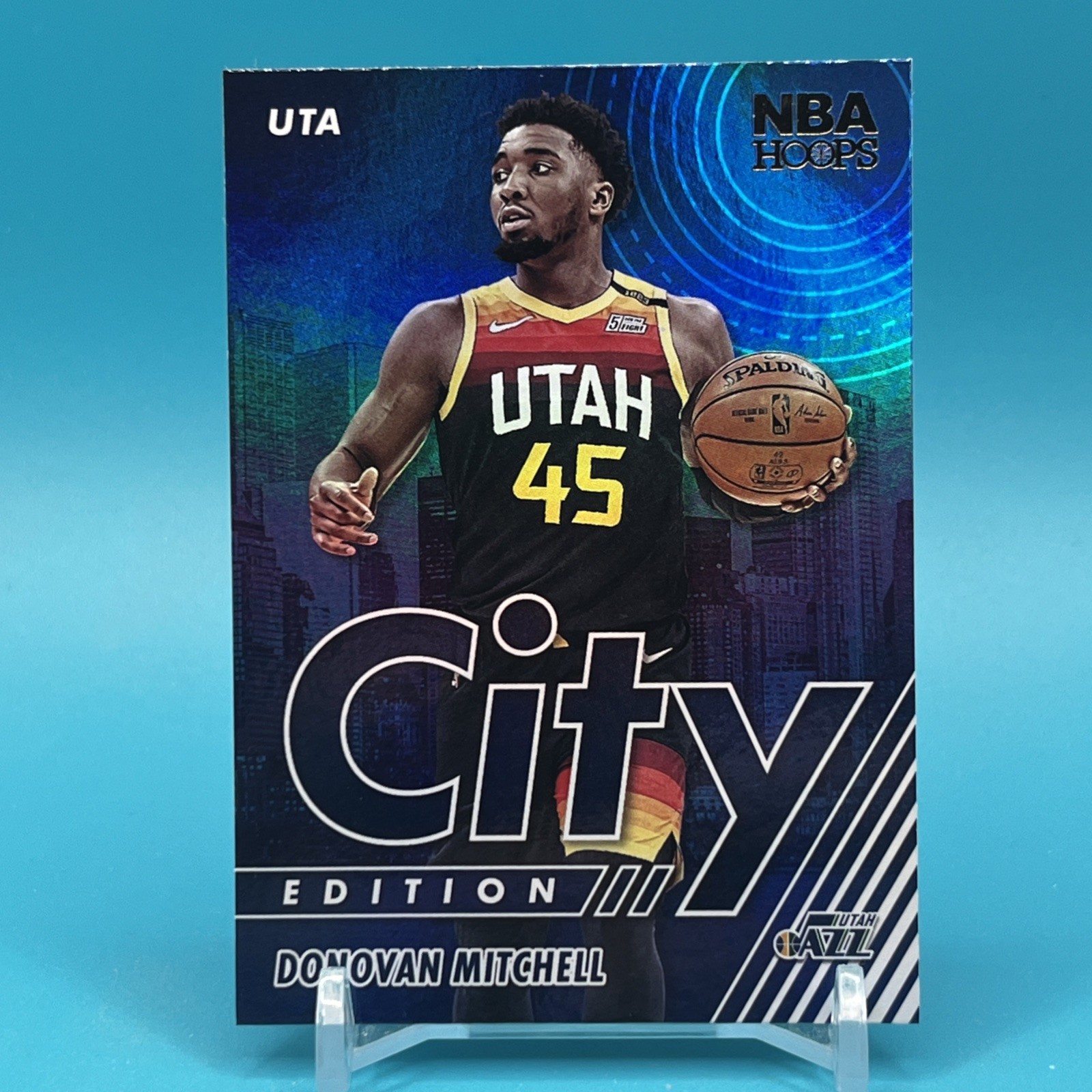 2021-22 Panini NBA Hoops - City Edition Donovan Mitchell #6 Holo