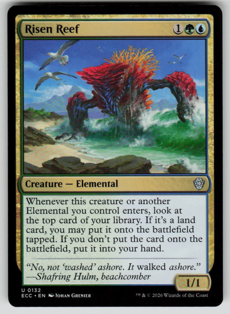 Risen Reef Uncommon Commander: Lorwyn Eclipsed 132 MTG Near Mint