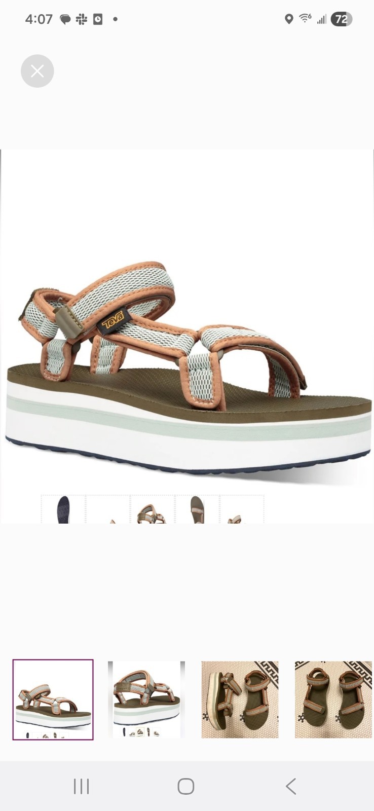 Teva Platform Sandals 9 - image 1