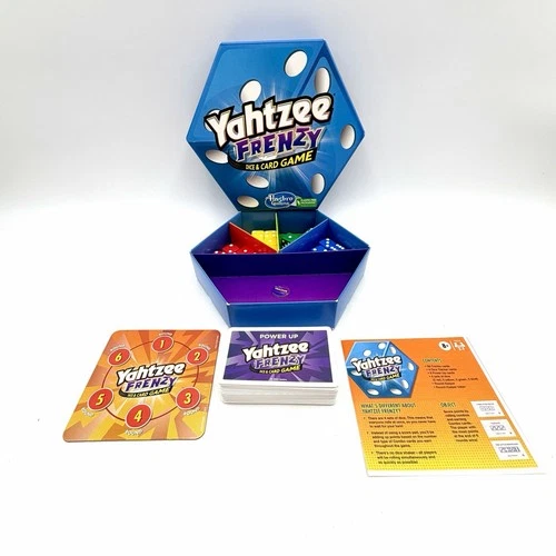 Yahtzee Frenzy: Dice & Card Game - Board Hasbro Family Luck - 100%  COMPLETE