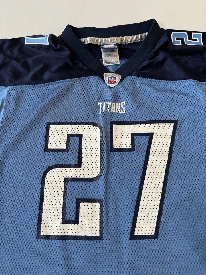Vintage Tennessee Titans Eddie George Jersey Kids XL Reebok NFL #27 - Image 3 of 4