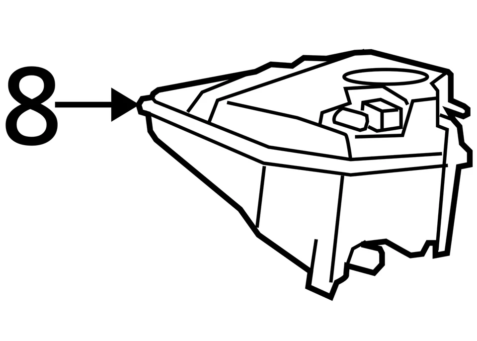 RADIATOR OVERFLOW Volkswagen Touareg Q7 2004 04 05 06 07 08 09 - 12 1424794 - Imagem 4 de 4
