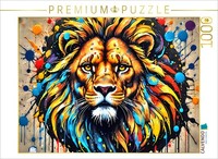 Calvendo Puzzle LöWe | 1000 Teile Lege-GrößE 64X48Cm Foto-Puzzle FüR GlüCkliche