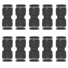 3/8" OD X 3/8" OD Pneumatic Quick Connector Push to Connect Fittings Straight Un