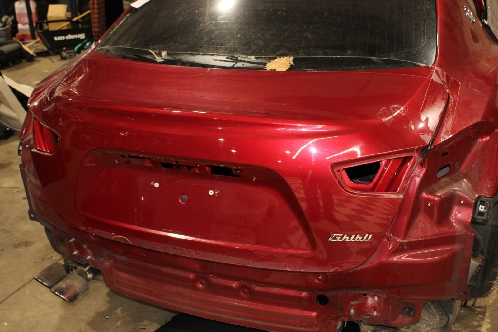 ⚠️BARE⚠️ 14-20 GHIBLI Red Rear Back Trunk Deck Lid Gate Boot Shell Unit OE WTY