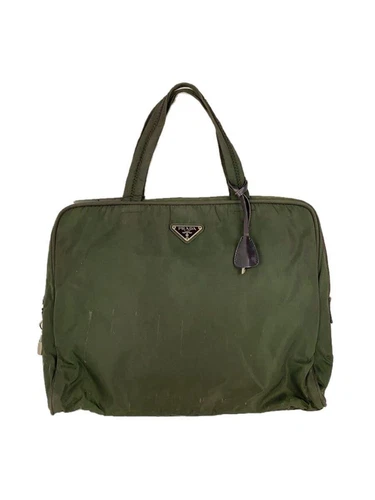 Sac d'affaires PRADA mallette nylon kaki occasion