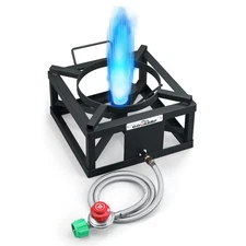 High-Pressure Single Burner Propane Stove With Jet Burner - Perfect for Backy...