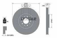 2X Textar 92145103 Bremsscheibe FüR Alfa Romeo Jeep