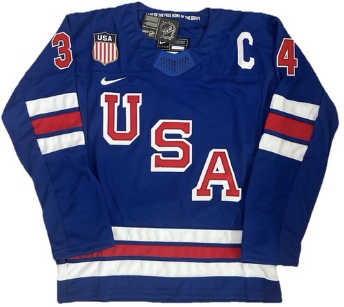 Auston Matthews USA Navy 2026 Olympics Jersey Men Medium M RARE New Maple Leafs