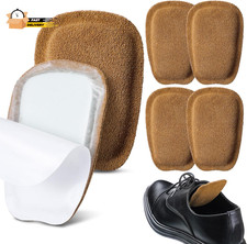 3 Pairs Shoe Tongue Pads Soft Suede Leather Self Adhesive Inserts for Men Women