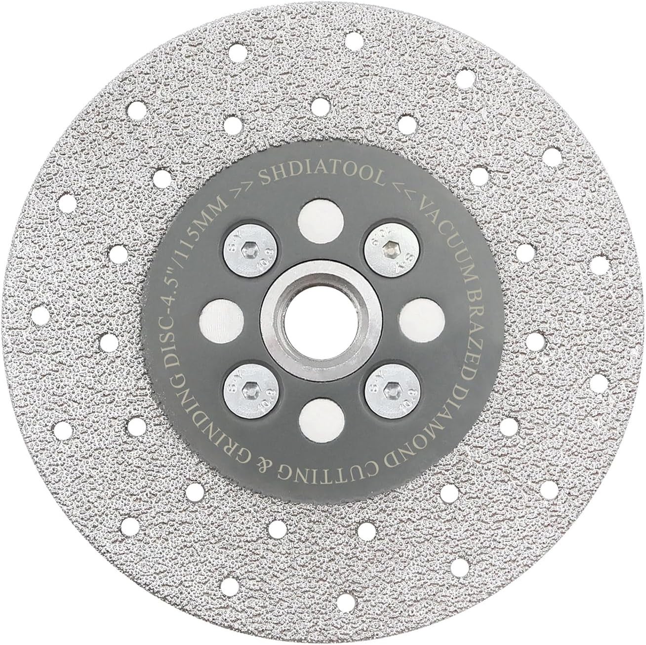 SHDIATOOL 4-1/2 Inch Diamond Cutting Grinding Disc Fits inch, Grey 