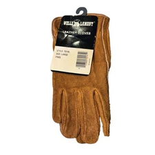 NWT Men's Wells Lamont Leather Work Gloves 100% Cowhide Leather L 7016L Vintage