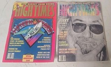 High Times Magazine Lot 1989 Jerry Garcia Fifteen Year Anniversary Vintage 
