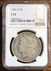1901 O Morgan Silver Dollar - NGC - Fine 12