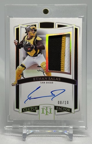 2025 Panini National Treasures Baseball Ethan Salas Patch Auto /10 #CF-ESL