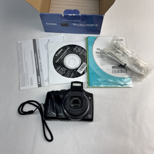 Canon PowerShot SX150 IS Bundle 14.1 MP Digital Camera 12x Wide Lens Tested - Picture 2 of 15