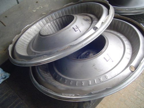 CLASSIC VINTAGE 1966 66 FORD T BIRD THUNDERBIRD HUBCAPS WHEEL COVERS CENTER CAPS - Picture 22 of 23