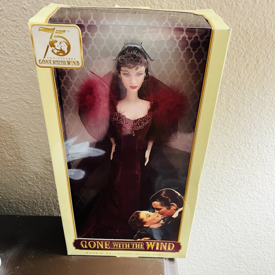 75th Anniversary Black Label Gone With the Wind Scarlett O'Hara Barbie - Image 2 of 4