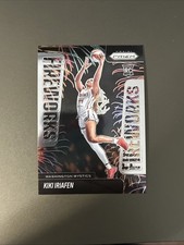 2025 Panini Prizm WNBA Kiki Iriafen #13 Fireworks Insert - Washington Mystics RC