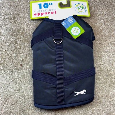 #ad United K9#x27;s Blue Waterproof Horse Blanket Coat for Dogs Size Small 10 inch $5.99