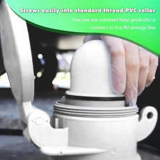 4" Sewer Cap Compatible with RV Sites Campground RV Sewer Cover Male Clean Out