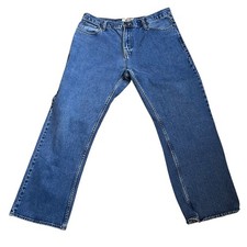 Big Mac Workwear Jeans 36x30 90s Straight Leg Blue Denim Vintage Style