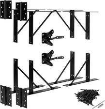 2 Set Heavy Duty Anti Sag Bracket Kit for Wooden Fences, Shed Doors, Driveway...
