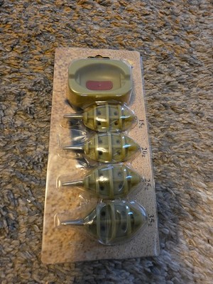Carp Fishing Inline Method Feeders Set, 4pcs Inline Method Feeders with 1pc Q...