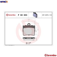 BRAKE PAD SET DISC BRAKE P 50 024 FOR MERCEDES-BENZ M111.921/920 1.8L 4cyl 2.5L