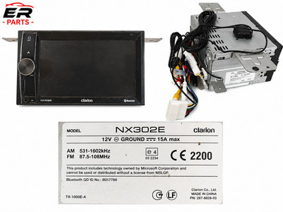 Clarion NX302E 2-DIN Navigation Multimedia Unit KOMPATIBLE AUTOLISTE IN BESCHREIBUNG