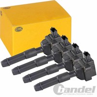 4Xhella ZÜNdspule 3 Polig FüR Mercedes W203 S203 CL 203 C208 A208 W210 S210 R170