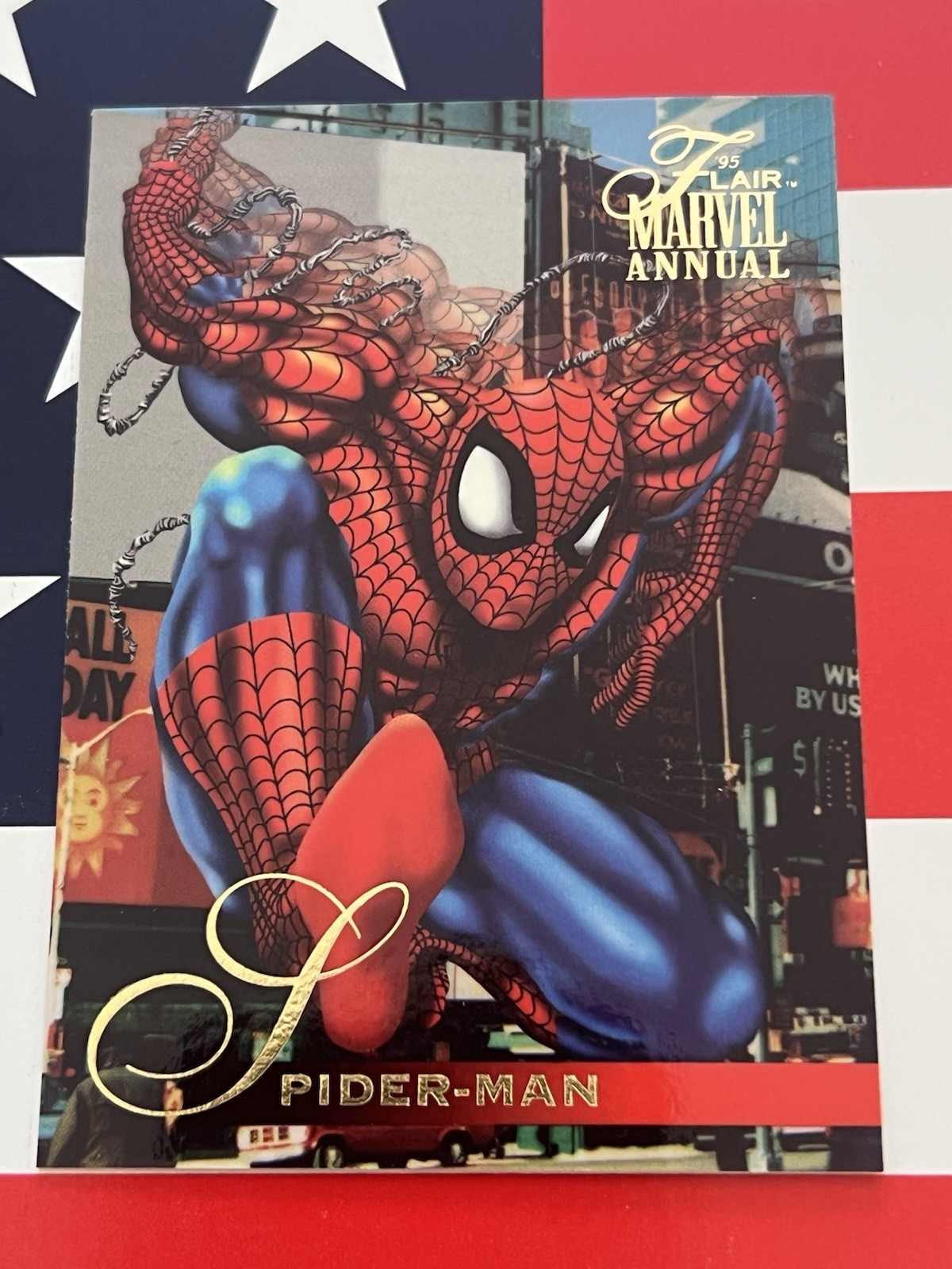 Spider-Man #49 Marvel 1995 Flair trading card — raw and PSA graded price guide