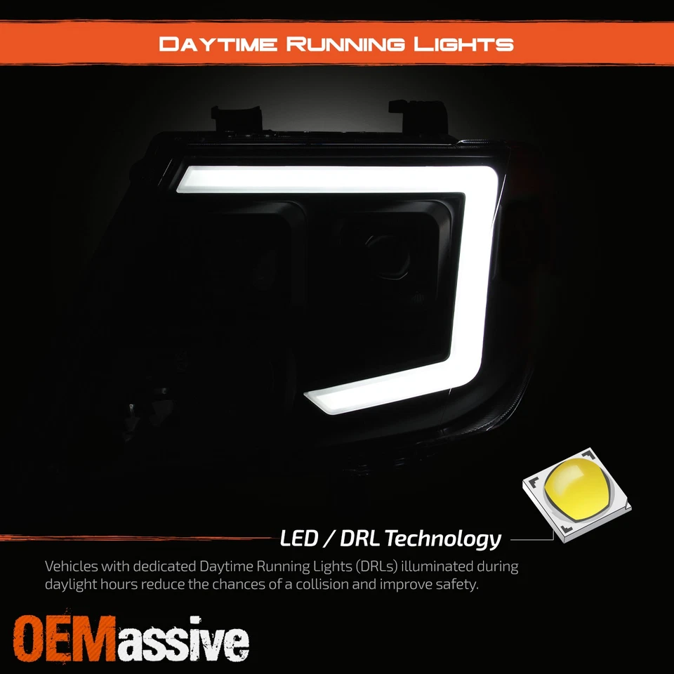 Faro proyector doble LED DRL Switchback para Nissan Frontier 09-21 2009-2021 Foto 4 de 4