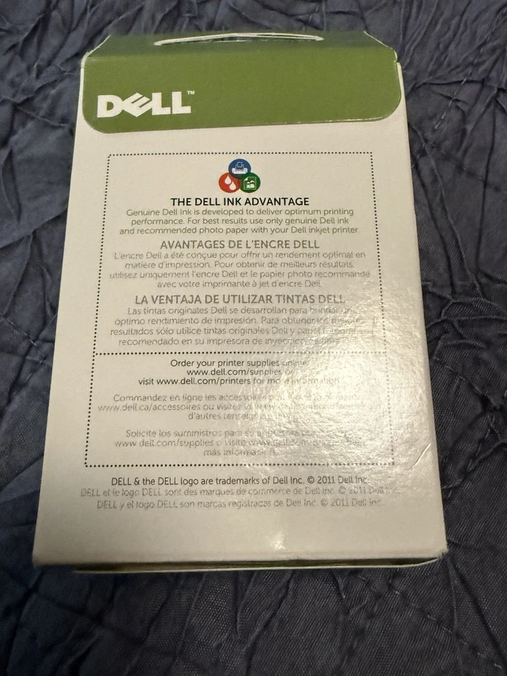 Cartucho de tinta Dell 9XL negro de alta capacidad MK992 M405M OEM V305 V305w 926 sellado Foto 3 de 4