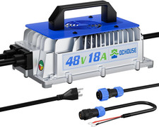 48V 18A Fast Lithium Battery Charger, 900W, Waterproof, for Golf Cart/Forklift
