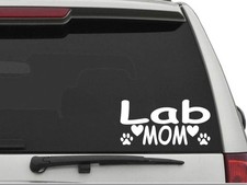 LAB MOM Labrador Retriever Decal Sticker CW504