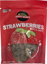 Perfect Delights Strawberries Soft Juicy Sun Dried 12 Oz 340g Reseal Bag