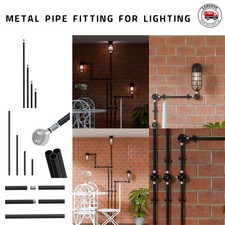 20mm Black Steel Round Conduit Pipe  Fitting Female thread conduit lighting