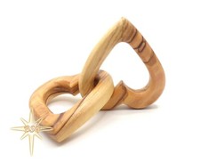 Interlocking Hearts 3'' Wood, love gift ideas, proposal, interwind infinity