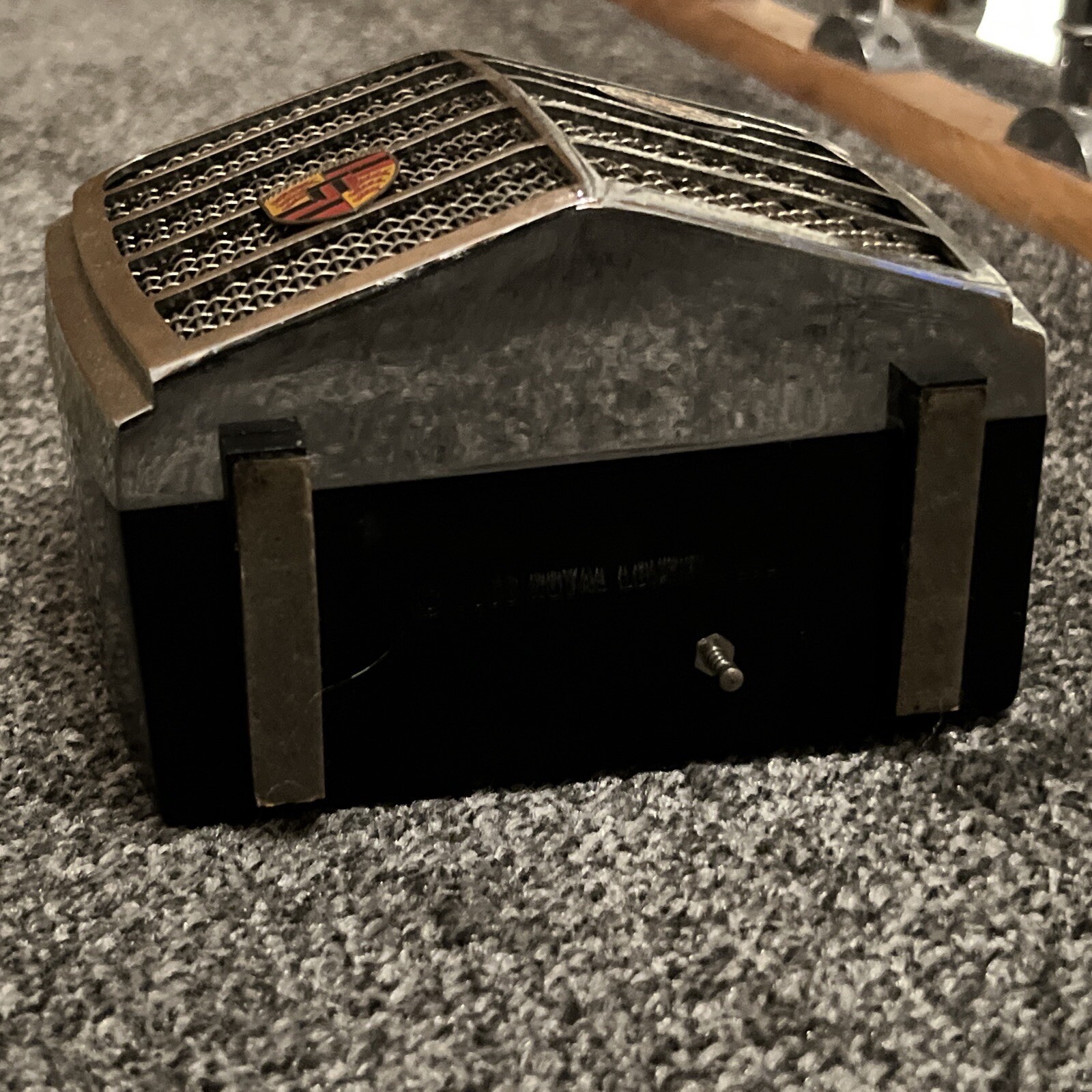 Rare Vintage 1960s Mercedes Benz Grille Classic Car Flask Music Box