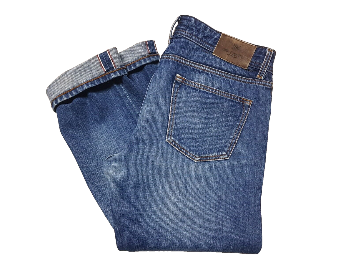 Clothing Hackett Jeans Hackett London Boys Blue Skinny Denim Jeans