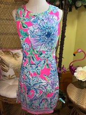 Lilly Pulitzer NWT Mila Stretch Shift Dress In The Groove Size 8